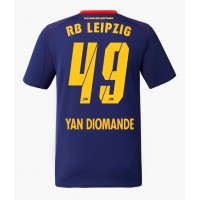 Stroje piłkarskie RB Leipzig Yan Diomande #49 Koszulka Wyjazdowej 2025-26 Krótki Rękaw